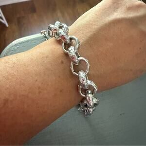 Sabika Silver Tone Chainlink Bracelet